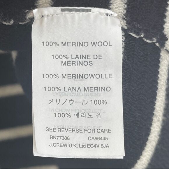 J.Crew Embellished Striped Swing Sweater Sz. XS Gently Loved - Picture 6 of 8